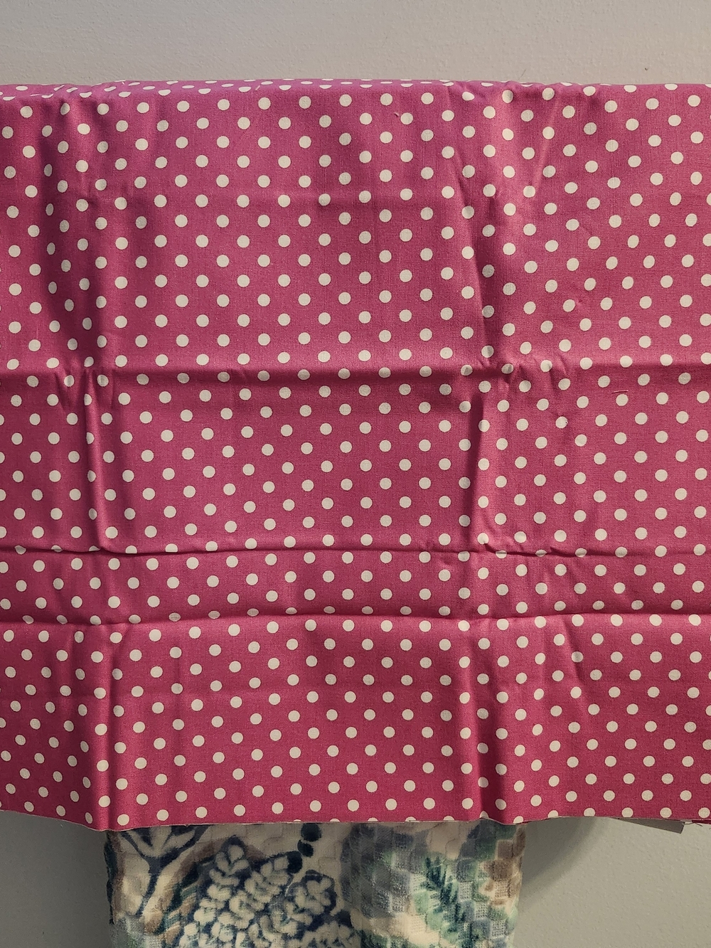 Pink Polka Dot Scarf